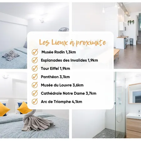 L'atelier Ii Loft-invalides Tour Eiffel- 6 Personnes-2 - Cosy * Parigi